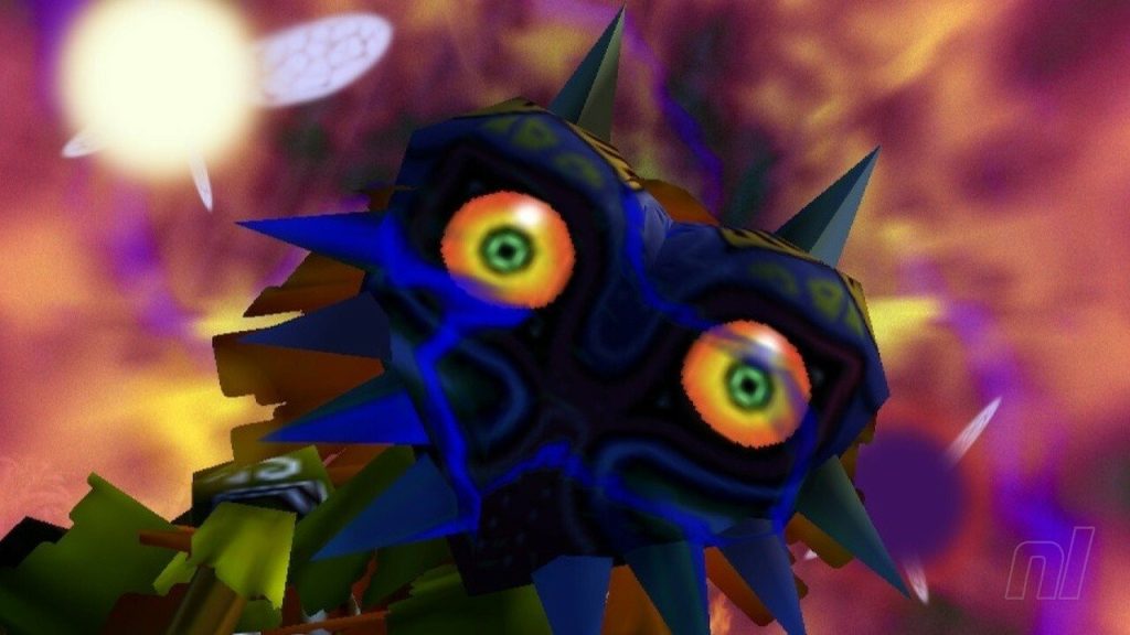 Zelda: маска кат-сцены Majora при переключении, по-видимому, «более утонченная на N64» с эмуляции виртуальной консоли Wii