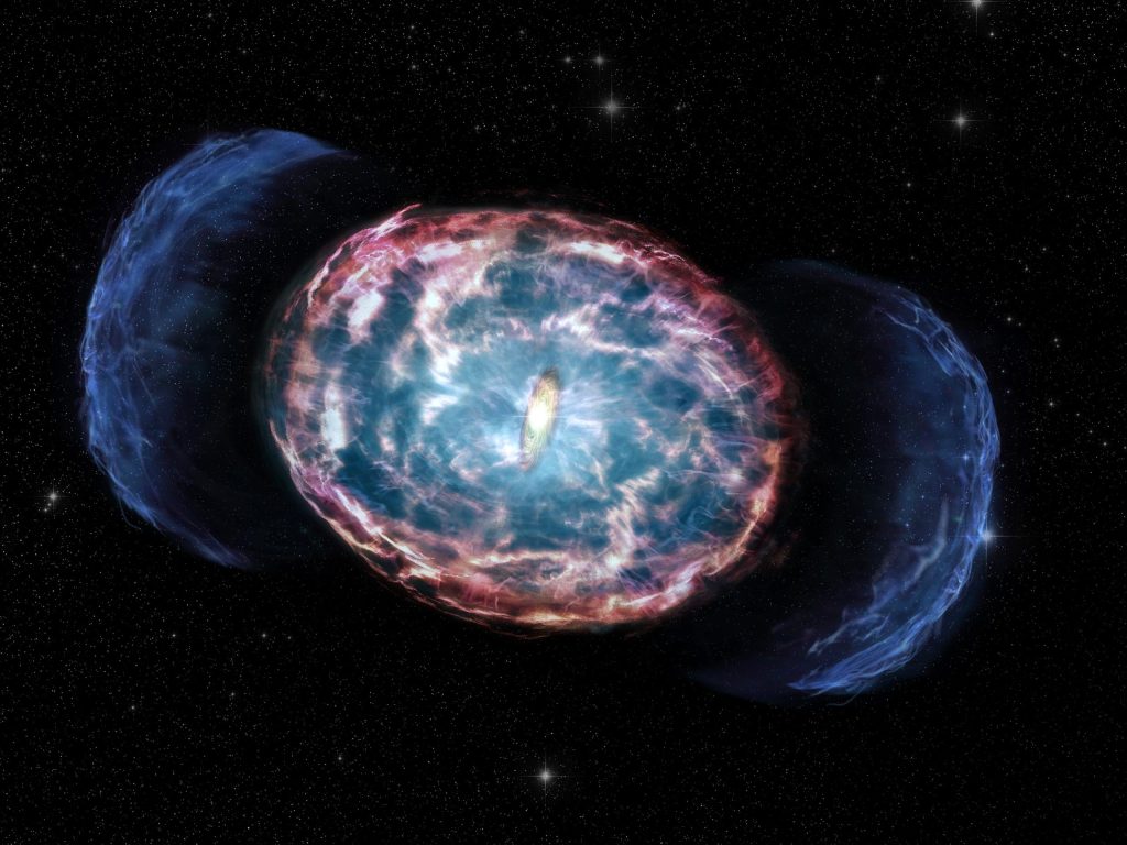 Радиоактивное свечение Килоновой свидетельствует о быстром коллапсе нейтронных звезд позднего вращения в черную дыру.