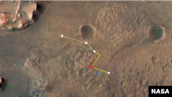 На этом аннотированном изображении показаны несколько полетов — и два разных пути — инновационный марсианский вертолет НАСА может совершить путешествие к речной системе дельты кратера Джезеро.  (Источник изображения: NASA/JPL-Caltech/Университет Аризоны/USGS)