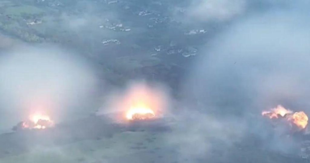 Видео с воздуха в Украине показывает массированные российские бомбардировки: «Какая самая большая и самая страшная война 21 века».