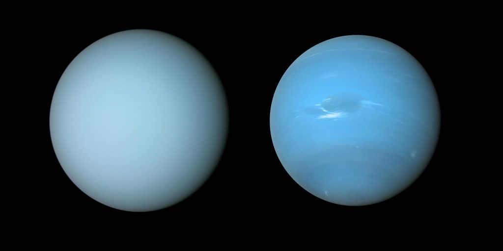 Новое открытие раскрывает причину разного цвета Урана и Нептуна