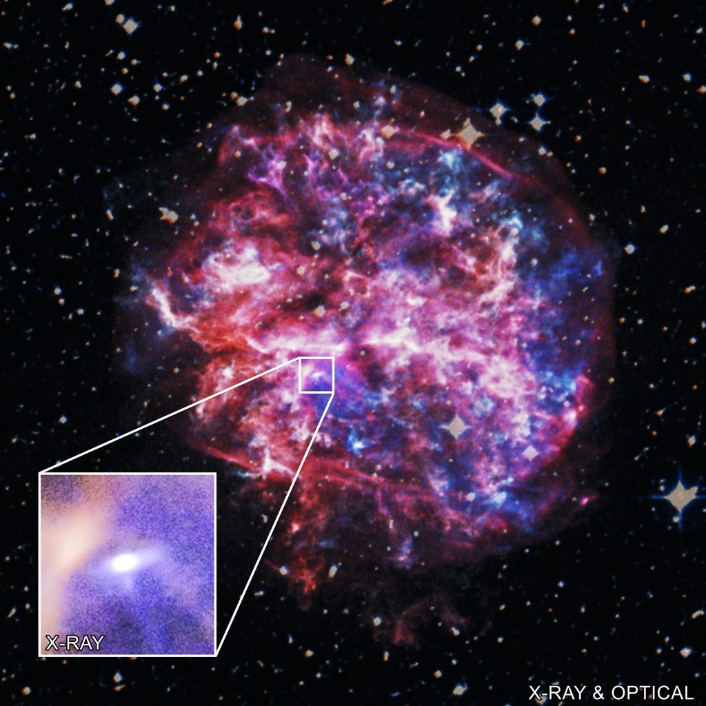 NASA Chandra захватывает Пульсар в рентгеновскую ловушку