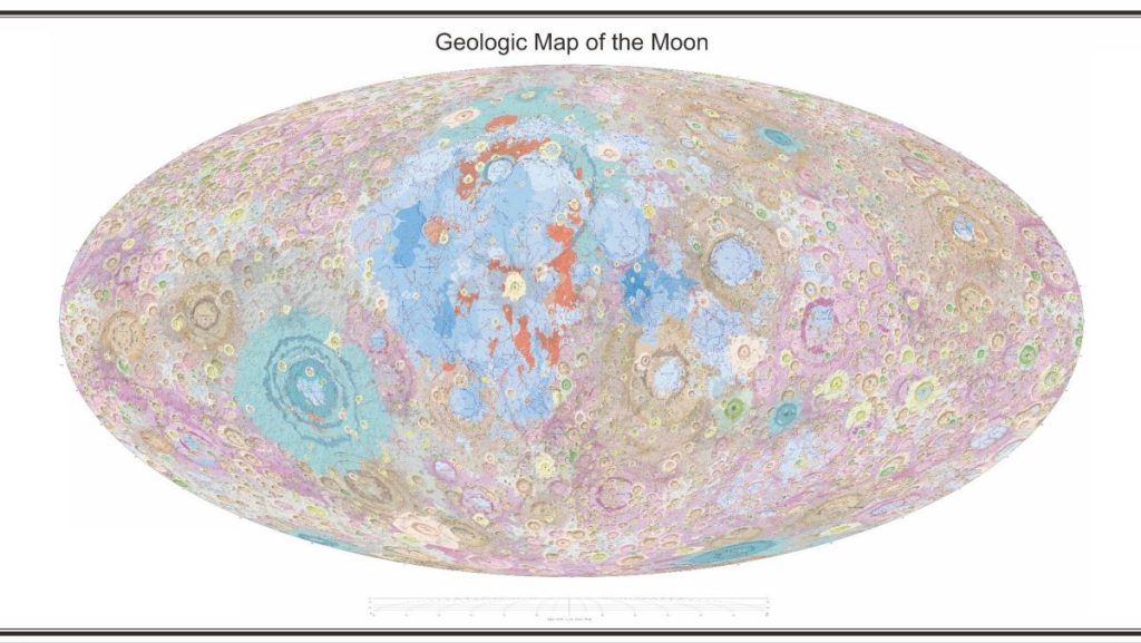 Новая китайская карта Луны отображает лунные геологические особенности в удивительных деталях