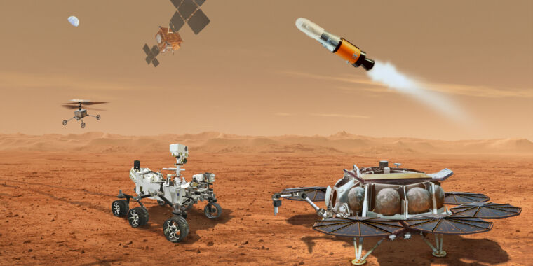 НАСА рассматривает план по возвращению образца Марса для использования вертолетов