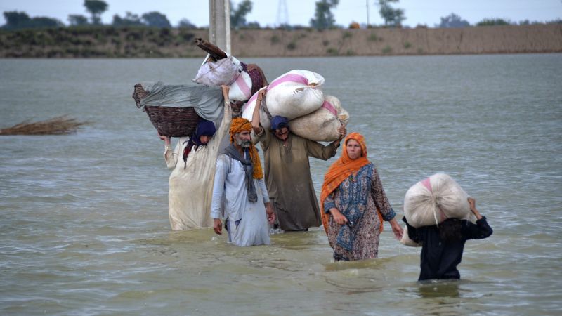 По словам министра, наводнения в Пакистане затронули 33 миллиона человек в результате самой страшной катастрофы за десятилетие.